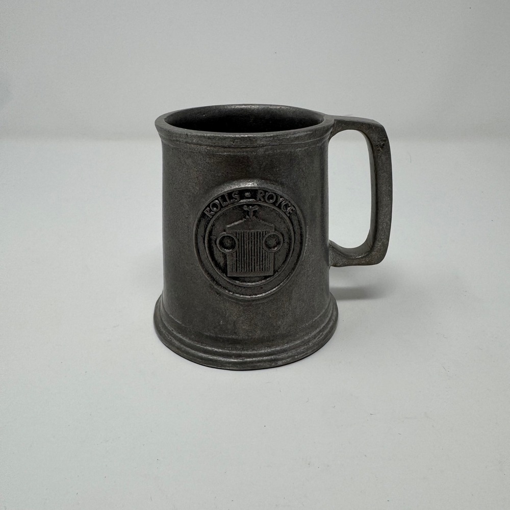 Vintage RWP Rolls Royce Pewter Stein Cup Mug 3.5"‎ Height